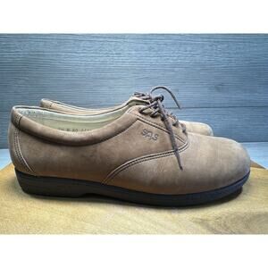 SAS TriPad Comfort Brown Leather Lace Up Shoes Women's Size 7.5 Made in USA